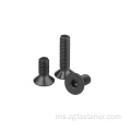 Gred 8.8 Black Zinc Hex Socket Flat Head Screw